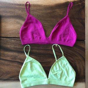 Free people base line bralettes